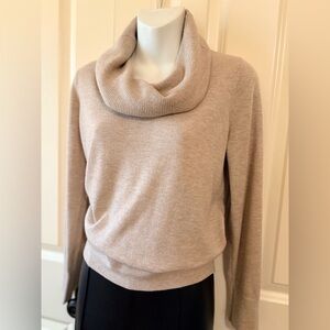 LOFT Soft Beige Cowl Neck Sweater, size SP
